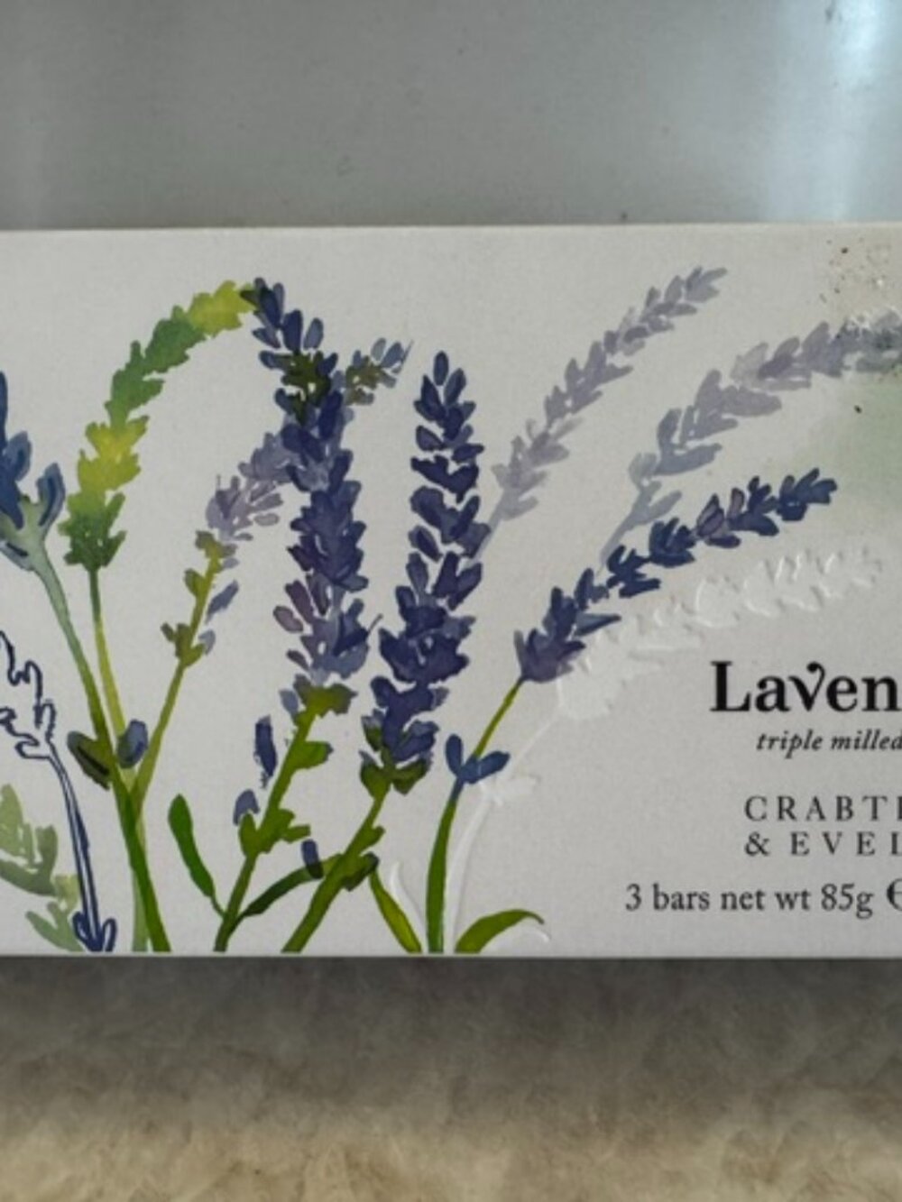 Crabtree & Evelyn Lavender Triple Milled Soap NIB